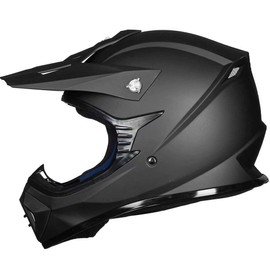 ILM Youth & Kids Dirt Bike Helmets Motocross ATV Dirtbike BMX MX Offroad Full Face Motorcycle Helmet, DOT Approved Model 128YS (Matte Black, Youth-Medium)