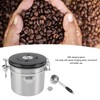 Airtight Coffee Canister 1.2L 304 Stainless Steel Coffee Bean Storage