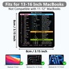 (3-Pack) Mac OS Shortcuts Sticker, Mac OS Shortcuts Sticker for