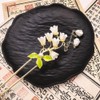 Rabithenn Lily of the Valley Hairpin with Pendant, Silver Tone