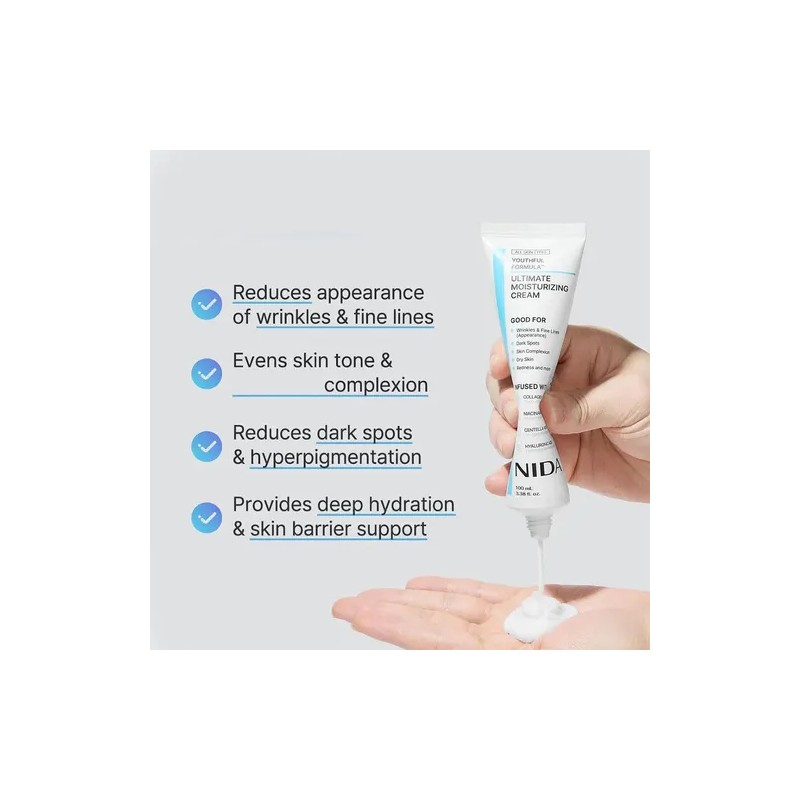 Crema Hidratante Nida Centella Con cido Hialurnico De Uso