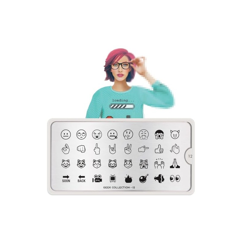 Moyou Stamp Stencil Geek 12