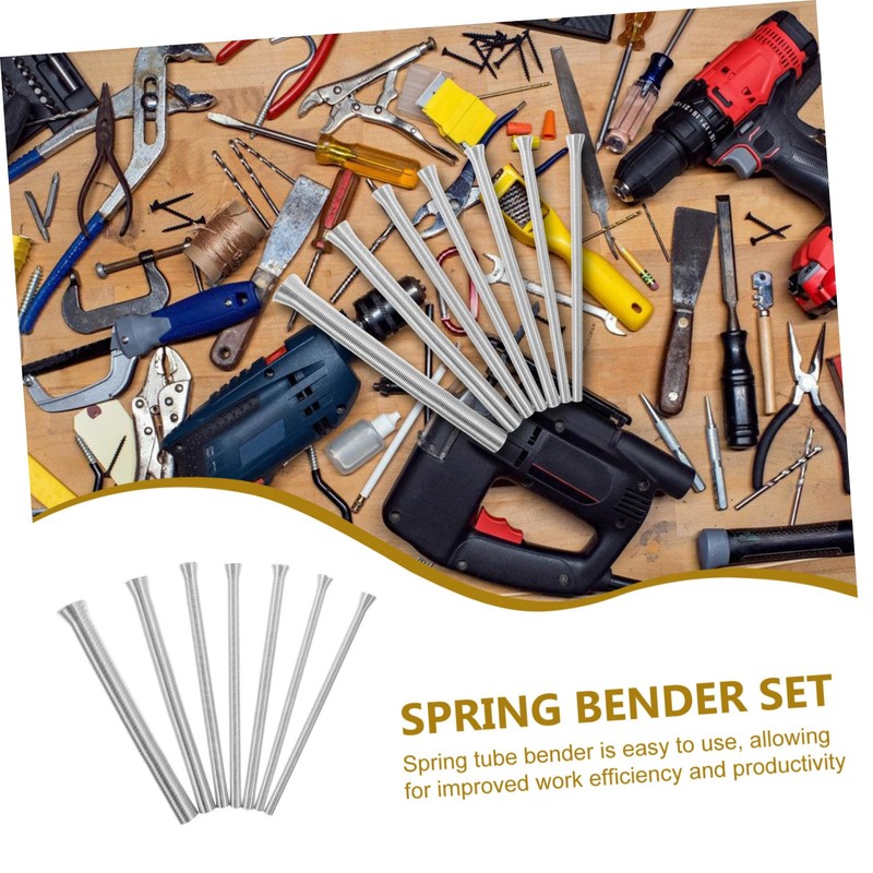 TEHAUX 7pcs Tube Bender Set Versatile Metal Tubing Hand Tools