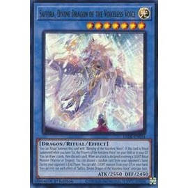 Saffira, Divine Dragon of The Voiceless Voice - LEDE-EN034 - Ultra Rare - 1st Edition