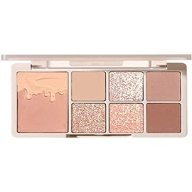 Paleta de Sombras de Ojos de 7 Colores, Paleta de Maquillaje de Ojos, Brillo Mate metálico Brillante Altamente pigmentado, Colores Brillantes...      