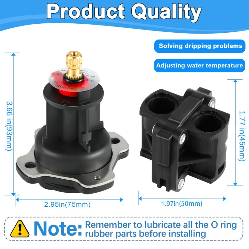 GP76851 Mixer Cap and GP500520 Pressure Balancing Unit Kit, Compatible
