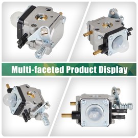 ALL-CARB Carburetor C1U-K54A Replacement for Mantis Tiller 7225 7222M 7222 7222E 7210 7924 7920 7228 7230 7234 7921 7240 7925 12520013123 for Cultivator C1U-K82 with Fuel Line