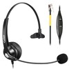 RJ9 Telephone Headset with Microphone Noise Cancelling, Mono Phone Headset