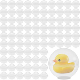 Pack of 120 Transparent Plastic Balls: 28 mm Acrylic Filler Balls, Plastic Balls for Filling, Acrylic Balls, Mini Christmas Baubles for Wedding, Christmas, Home Decoration