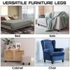 TURSTIN 8 Pack 3 Inch Plastic Furniture Legs with M8