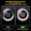 Bling Crystal Rhinestone Car Engine Start Decoration Ring