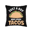 Funny Taco Lover Just A Boy Who Loves Tacos Mexican
