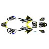 Graphics kit for Honda CRF50 (2004-2012) Division Series Yellow 9