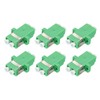QUARKZMAN Pack of 6 Fibre Optic Adapter LC/APC Coupling Single
