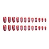 24 Pcs Flower Pattern Cute Elegant Nail Pieces