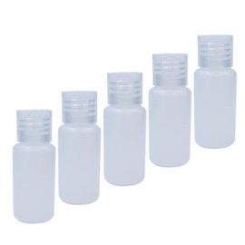 TMB-002 Travel Mini Bottle, Plastic, 0.7 fl oz (20 ml), Transparent Color, Set of 5, Translucent, Liquid, Cosmetics, Storage, Refill, Dividing, Travel, Business Trips, Outings, Sparkling