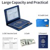 Passport Holder Cover Wallet Case RFID Blocking Leather Card Slot