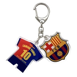 FC Barcelona Keychain Acrylic Double Row Charm #10 Lamine YAMAL NVY F