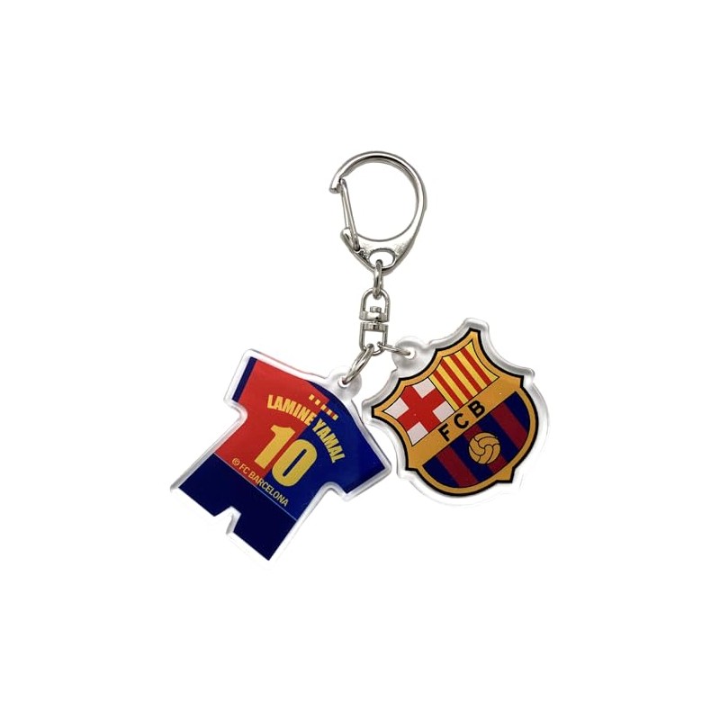 FC Barcelona Keychain Acrylic Double Row Charm #10 Lamine YAMAL