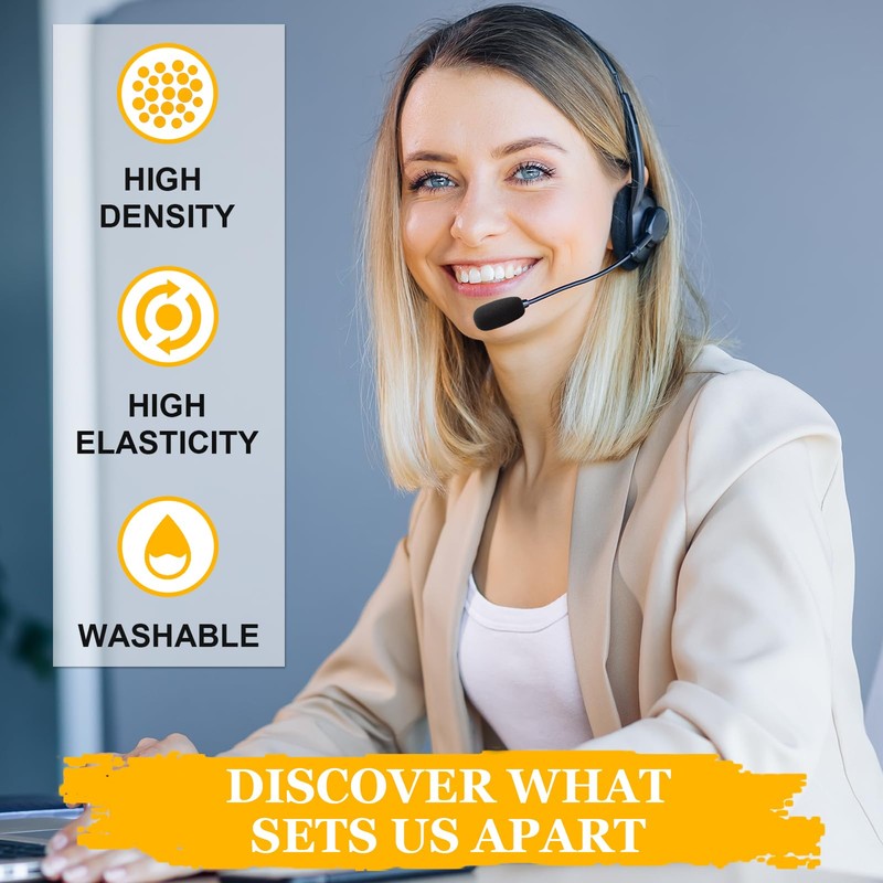 10-Pack Lavalier Microphone Foam Covers – 1.4" Windshields for Wireless