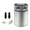 LYHLYA Compact Oil Catch Can Baffled 2 Port Oil Catch