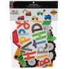 Party Construction Vehicles Decorative Cutouts - 14 Pieces