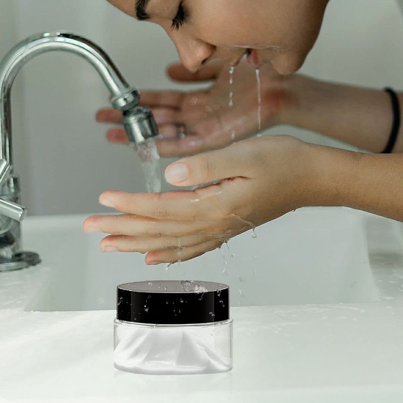 4PCS Travel Cosmetic Containers Jagowa 30g Round Clear Plastic Container