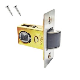 Qrity 1 PCS Tubular Latch 25mm Tubular Door Latch, Tubular Mortice Latch for Lever Door Handles Internal Door Handles