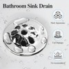 WiseWater 2-Pack Grid Bathroom Sink Drain Assembly with Overflow, 1-1/2