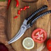 Multifunctional kitchen scissors, sharp poultry scissors, kitchen scissors, stainless steel