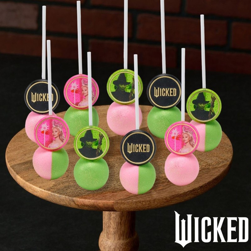 Wicked Cupcake Rings With Glinda And Elphaba, 24 Cupcake Toppers