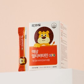 Rockfido Liquid Multivitamin Kids / 30 packets of 9 types of multivitamins, 2 units / 락피도 액상 멀티비타민 키즈 /9가지 멀티비타민 30포, 2개