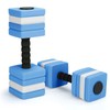 2 Pack Aquatic Exercise Dumbbells Swim Dumbbells High Density EVA