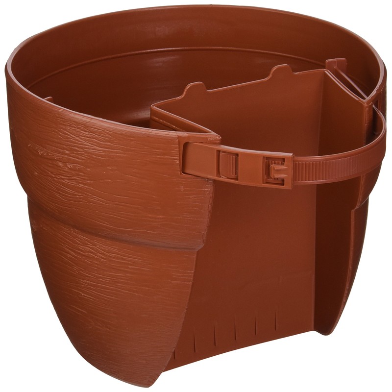 Emsco Group 2461-1 Bloomers Post Planter, Terra Cotta