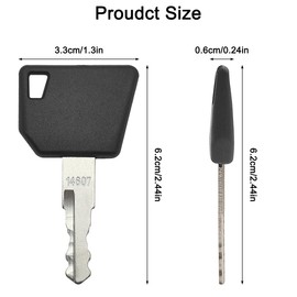 10 Pack 14607 Ignition Keys forHeavy Equipment 701 45501 14607 Key Compatible with JCB Skytrak Bomag Bobcat 3CX Backhoe Excavators Loaders Telehandlers