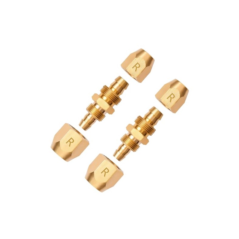 Pronese 2 Pack Soild Brass HPT Air Reusable Hose Splicer