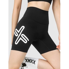 XEXYMIX XWFSG16J3 Black LABEL Signature 360N Yoga Wear, Leggings, Stretch, Yoga Pants, Women's, Beautiful Legs, 3.5 Quarter Length, Black
