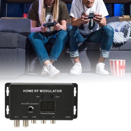 UHF Modulator, Sturdy Exquisite Workmanship TV Link Modulator,Simple Appearance Design AV to RF Converter,for AV Source Set Top Boxes