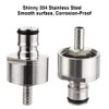 FERRODAY Stainless Steel Carbonation Cap Forced Carbonation PET Bottle Filling