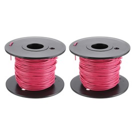 sourcing map 20AWG Wire 20 Gauge Stranded Wire PVC Hookup Wire, UL1007 Tinned Copper Wire 30m/100ft Red With Spool for Internal Connecting Wire