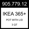 IKEA IKEA 365+ Pot With Lid Stainless Steel 3 qt