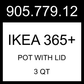 IKEA IKEA 365+ Pot With Lid Stainless Steel  3 qt 905.779.12