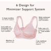 DotVol Women's Full Coverage Minimizer Bra Non-Padded Floral Lace Wirefree