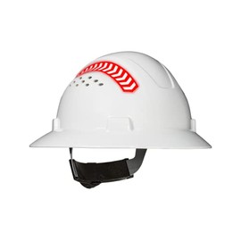 Coast SH300 Full Brim Safety Hard Hat with Directional Reflective Arrows, Vented, 4-Point Suspension, 360 Visibility