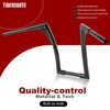 TIGERSGATE 14 Inch Sportster Dyna Ape Hangers Softail Handlebar 1.25