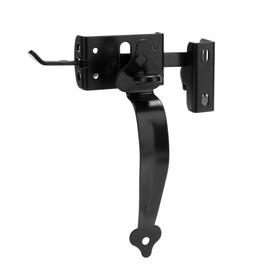 SANKINS Thumb Gate Latch for Wooden Fence Heavy Duty, Thumb Latch Hardware with 9 inch Decorative Handle, Self Locking Thumb Latch for Swing Gate, Garden, Metal Gate, Vinyl Fence, Black