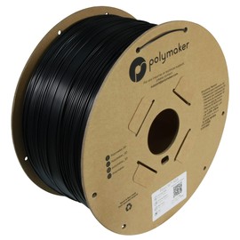Polymaker 3kg ASA Filament 1.75mm Black, ASA 3D Printer Filament, Heat & Weather Resistant - ASA 3D Filament Perfect for Printing Outdoor Functional Parts, Cost Effective Large Roll for Big Projects
