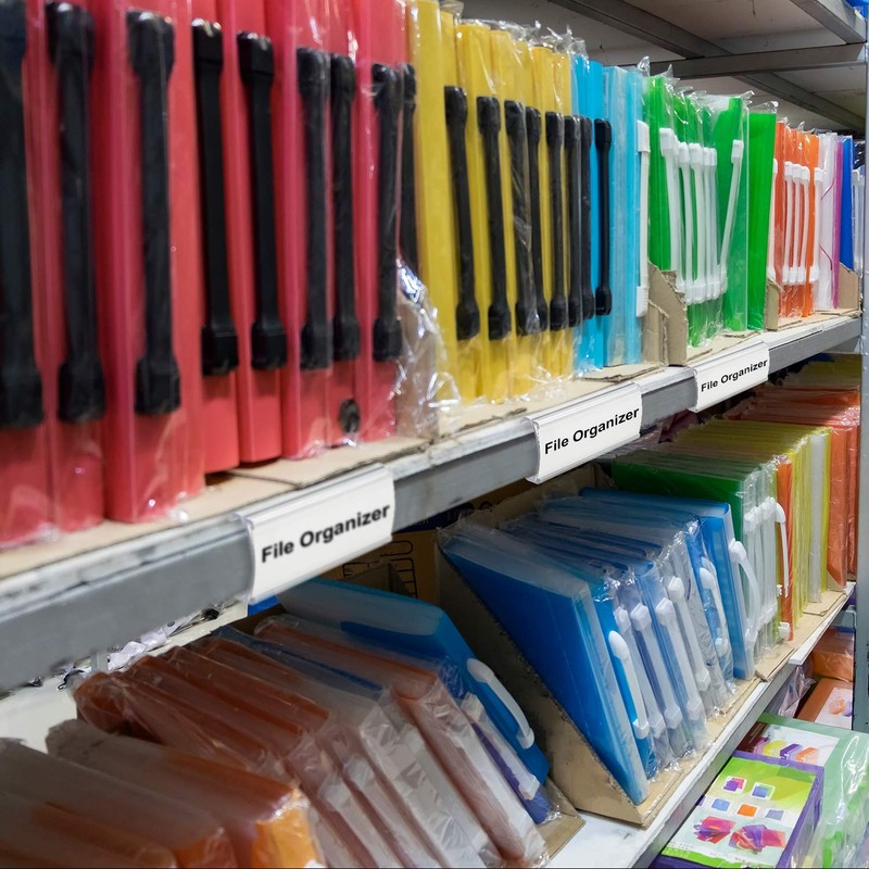 Outus 30 Pieces Plastic Label Holders Wire Shelf Label Holders