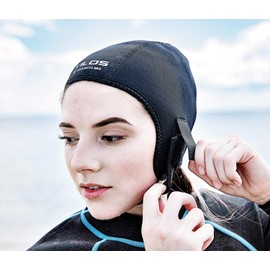 Tilos Thermoflare Eco Friendly Liner 1mm Swim Beanie, Improves Warmth and Comfort for Surfing Diving Kayak Rafting Canoe Snorkel Swimming Cap (Medium)