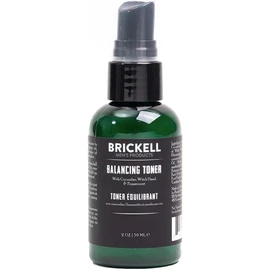 Brickell Men's Balancing Toner Natural & Organic Alcohol-Free Cucumber Mint Facial Witch Hazel 2 oz Fragrance Size / 브리켈 남성용 밸런싱 토너 천연 및 유기농 무알코올 오이 민트 페이셜 위치 헤이즐 2온스 향료 Size